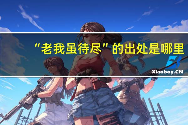 “老我虽待尽”的出处是哪里