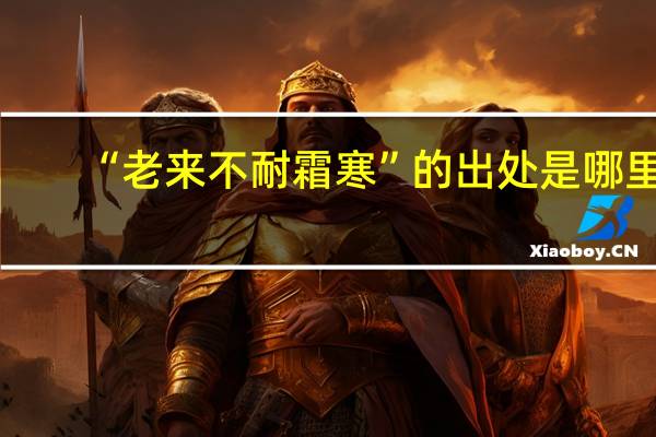 “老来不耐霜寒”的出处是哪里