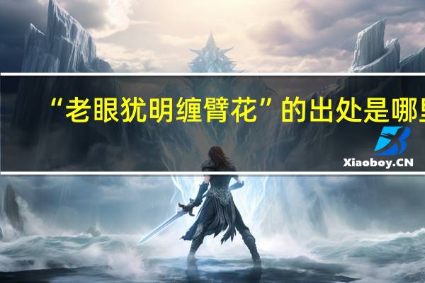 “老眼犹明缠臂花”的出处是哪里