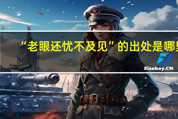 “老眼还忧不及见”的出处是哪里