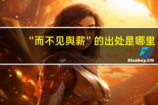 “而不见舆薪”的出处是哪里