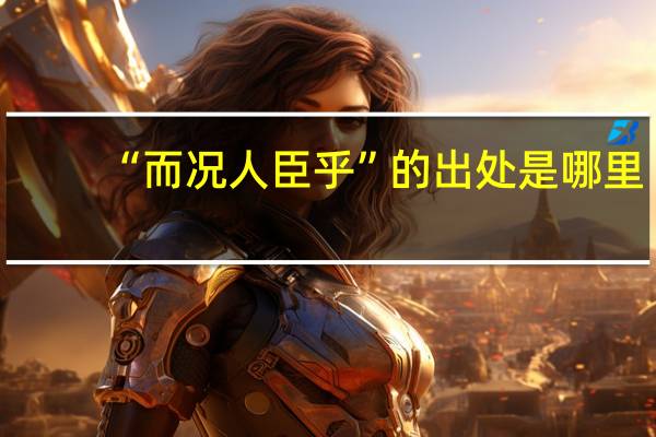 “而况人臣乎”的出处是哪里