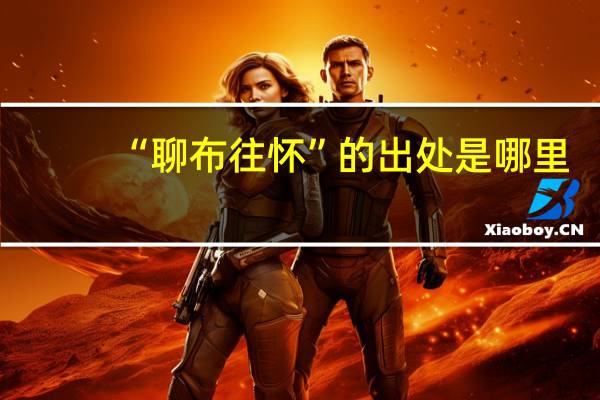 “聊布往怀”的出处是哪里