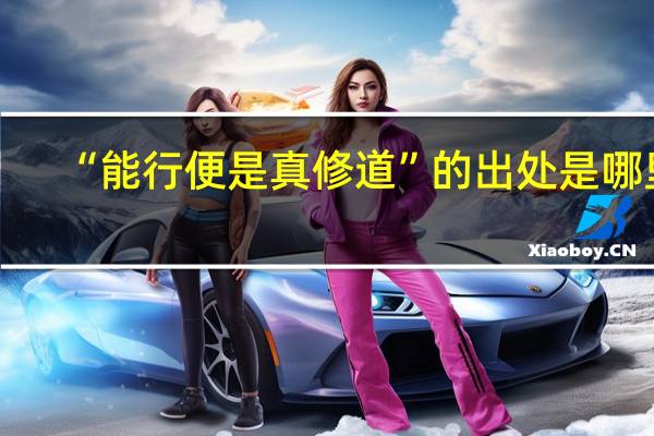 “能行便是真修道”的出处是哪里