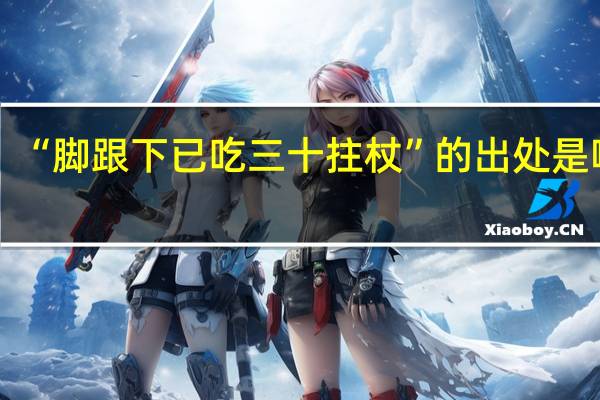 “脚跟下已吃三十拄杖”的出处是哪里