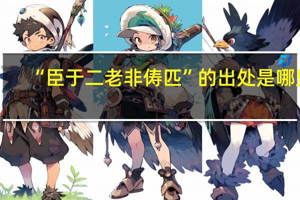 “臣于二老非俦匹”的出处是哪里