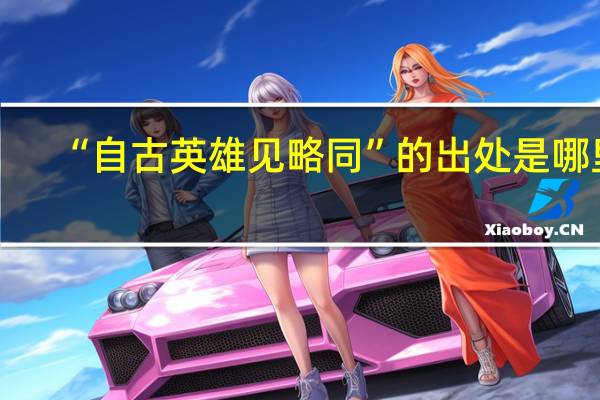 “自古英雄见略同”的出处是哪里