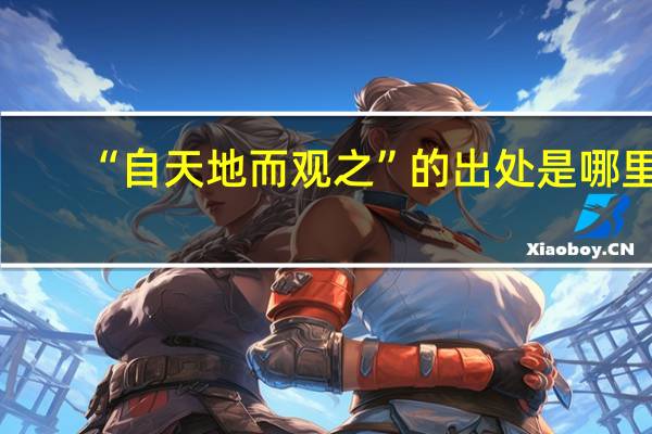 “自天地而观之”的出处是哪里