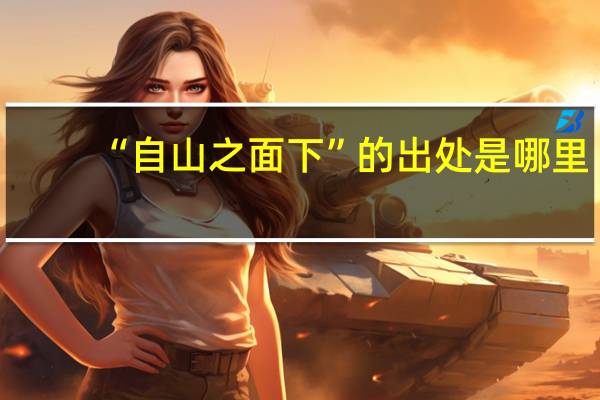 “自山之面下”的出处是哪里