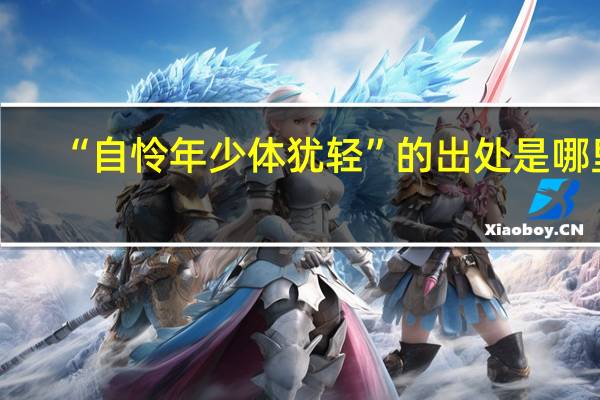 “自怜年少体犹轻”的出处是哪里