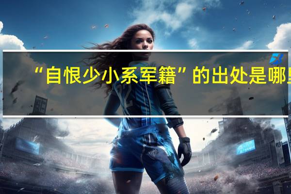 “自恨少小系军籍”的出处是哪里