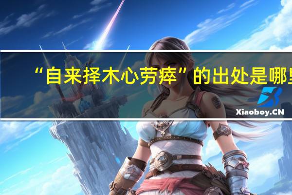 “自来择木心劳瘁”的出处是哪里