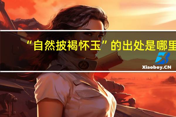 “自然披褐怀玉”的出处是哪里