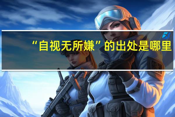 “自视无所嫌”的出处是哪里