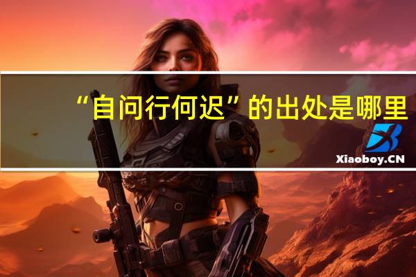 “自问行何迟”的出处是哪里