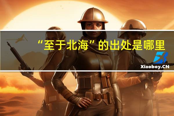 “至于北海”的出处是哪里