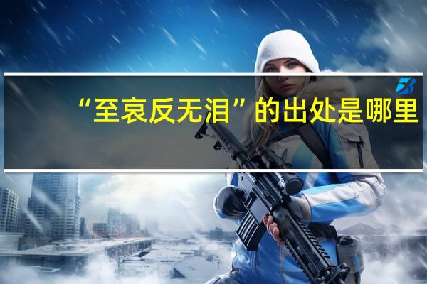 “至哀反无泪”的出处是哪里