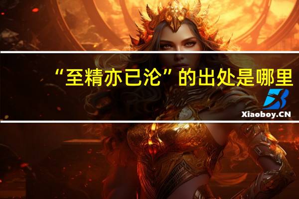 “至精亦已沦”的出处是哪里
