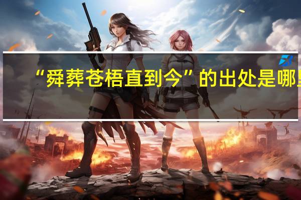 “舜葬苍梧直到今”的出处是哪里