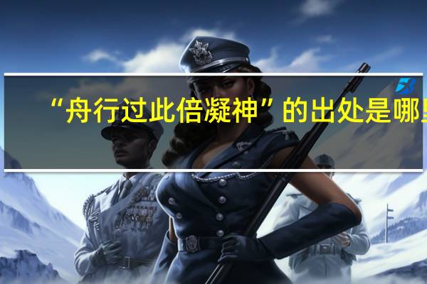“舟行过此倍凝神”的出处是哪里