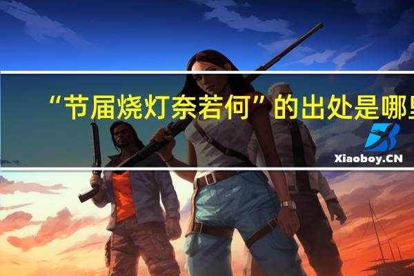 “节届烧灯奈若何”的出处是哪里
