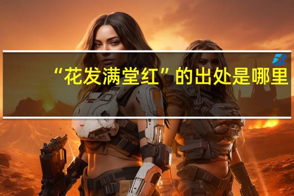 “花发满堂红”的出处是哪里