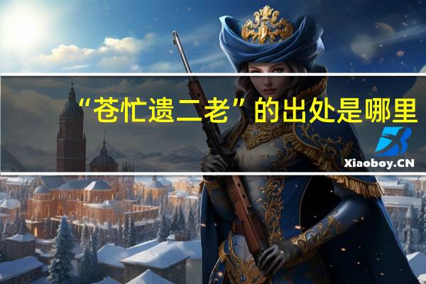 “苍忙遗二老”的出处是哪里