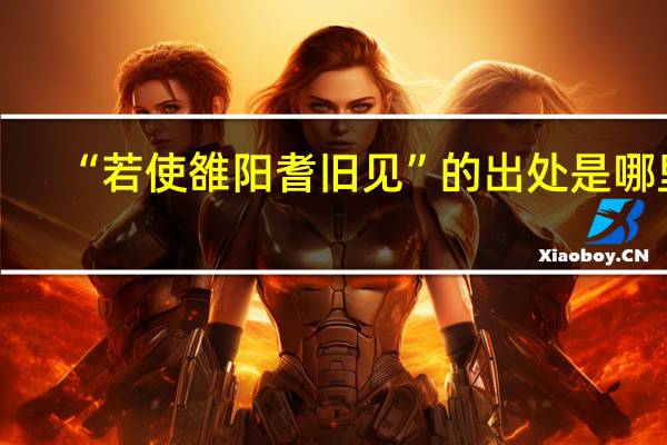 “若使雒阳耆旧见”的出处是哪里