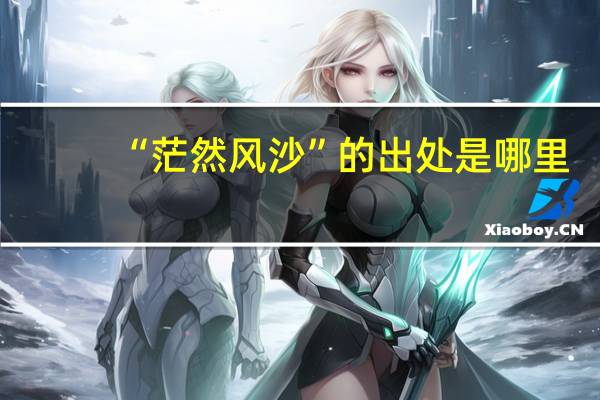 “茫然风沙”的出处是哪里