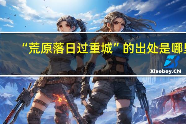 “荒原落日过重城”的出处是哪里