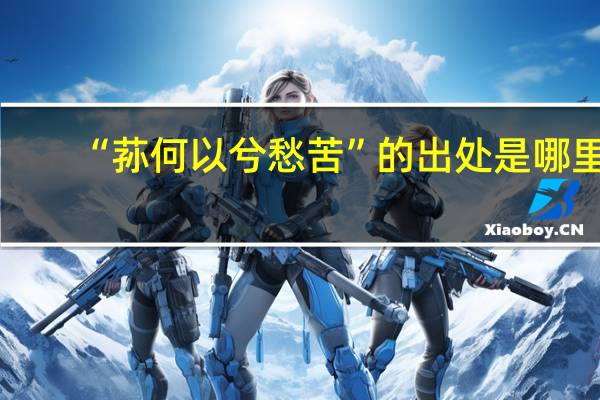 “荪何以兮愁苦”的出处是哪里