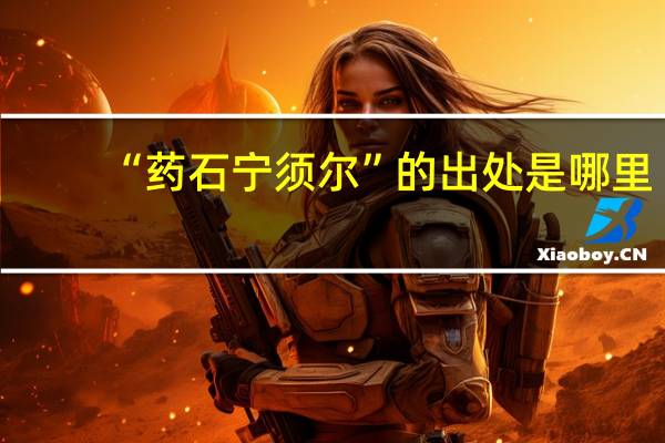 “药石宁须尔”的出处是哪里