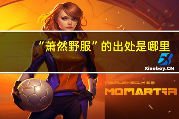 “萧然野服”的出处是哪里