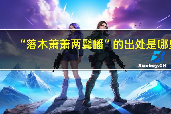 “落木萧萧两鬓皤”的出处是哪里