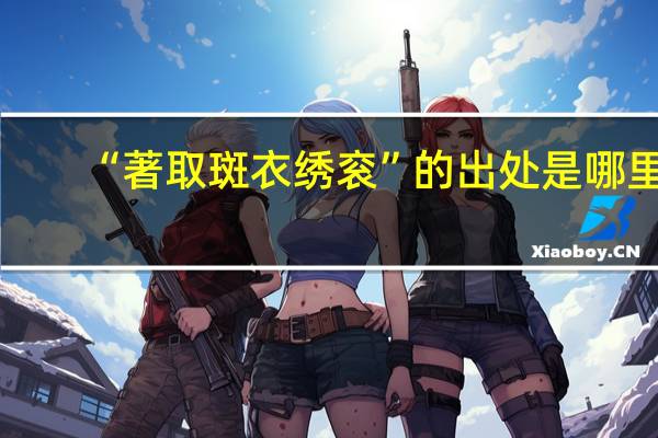 “著取斑衣绣衮”的出处是哪里