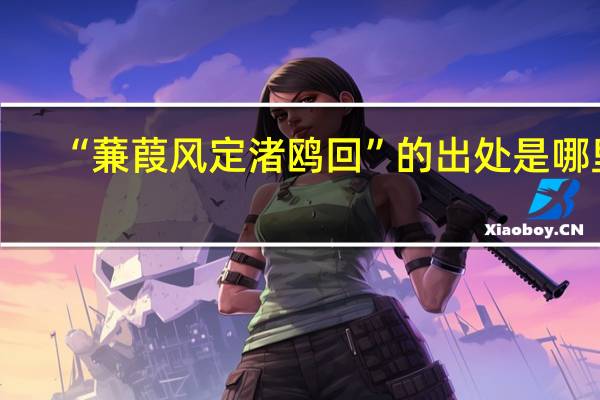 “蒹葭风定渚鸥回”的出处是哪里