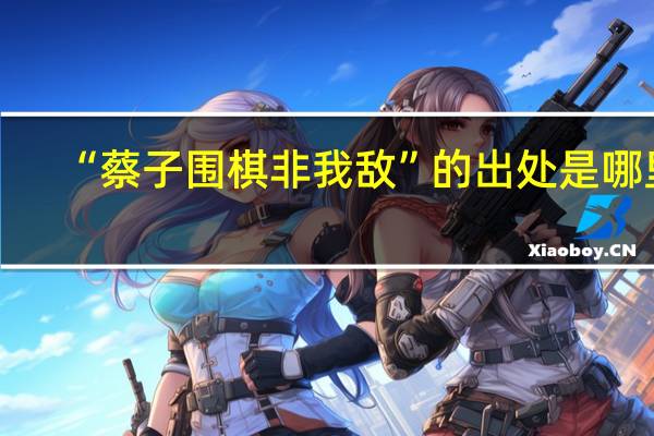 “蔡子围棋非我敌”的出处是哪里