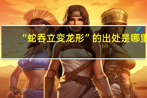 “蛇吞立变龙形”的出处是哪里