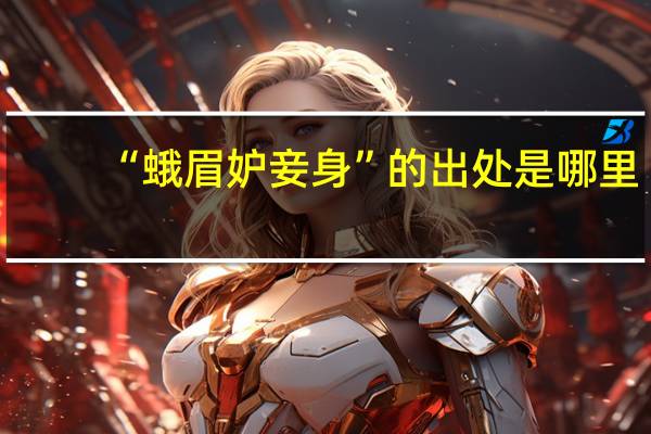 “蛾眉妒妾身”的出处是哪里