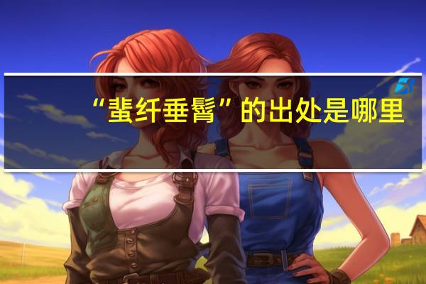 “蜚纤垂髾”的出处是哪里