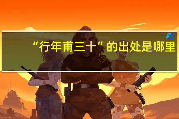 “行年甫三十”的出处是哪里