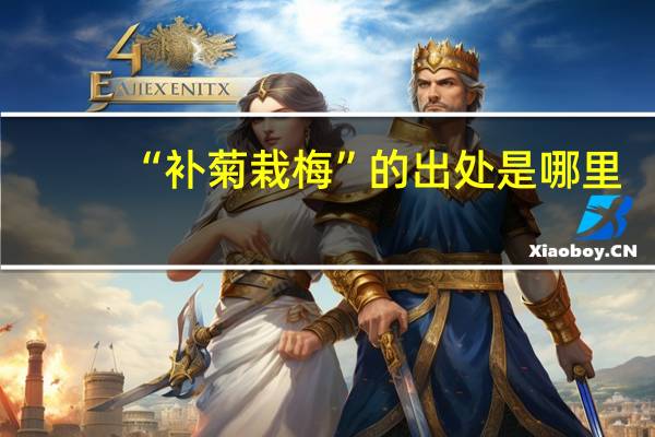 “补菊栽梅”的出处是哪里