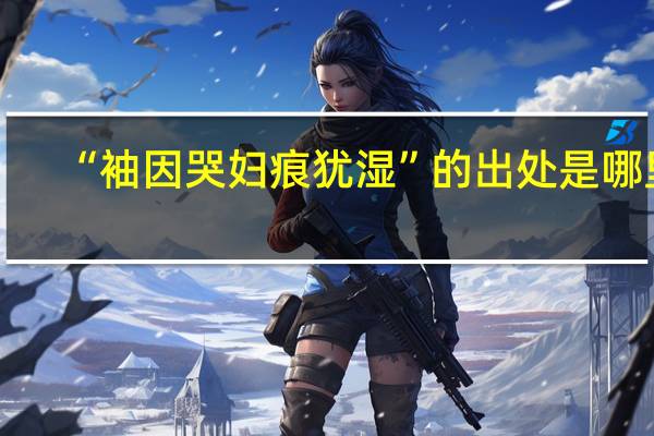 “袖因哭妇痕犹湿”的出处是哪里