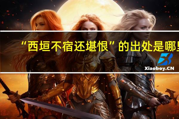 “西垣不宿还堪恨”的出处是哪里