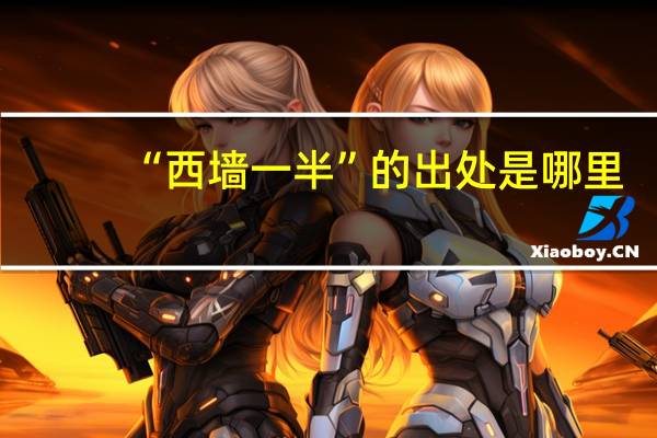 “西墙一半”的出处是哪里