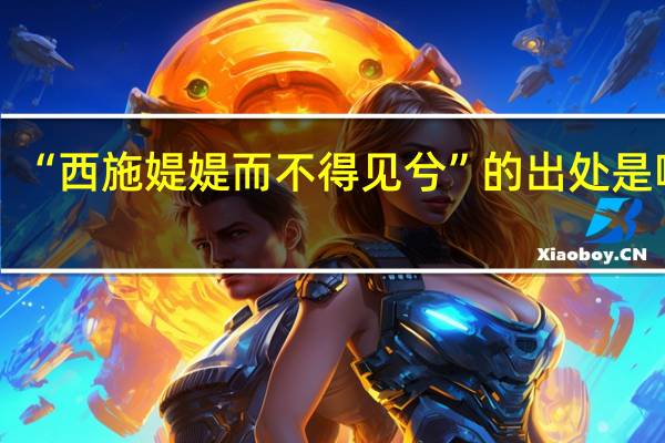 “西施媞媞而不得见兮”的出处是哪里