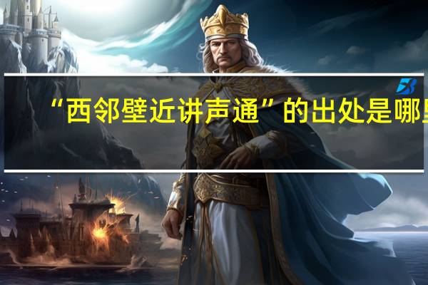 “西邻壁近讲声通”的出处是哪里