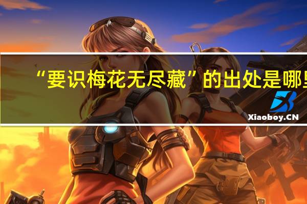 “要识梅花无尽藏”的出处是哪里
