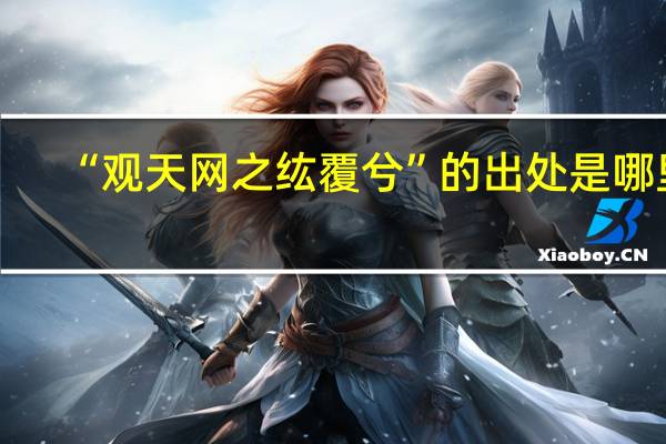 “观天网之纮覆兮”的出处是哪里