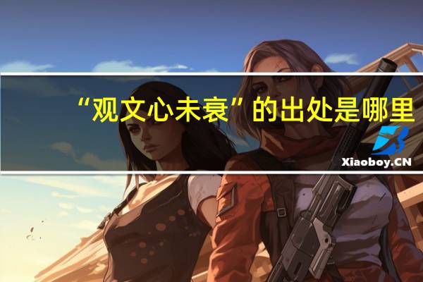 “观文心未衰”的出处是哪里